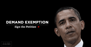 ObamaCare Demand Exemption