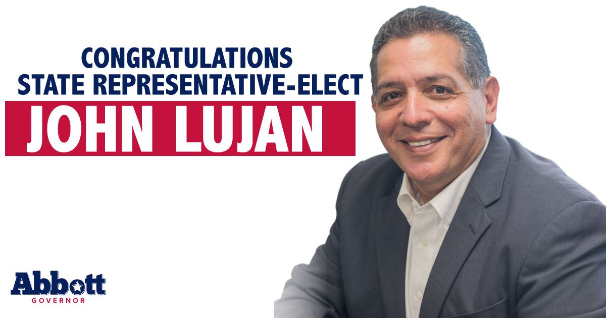 Governor Abbott Congratulates John Lujan On Victory In House District ...